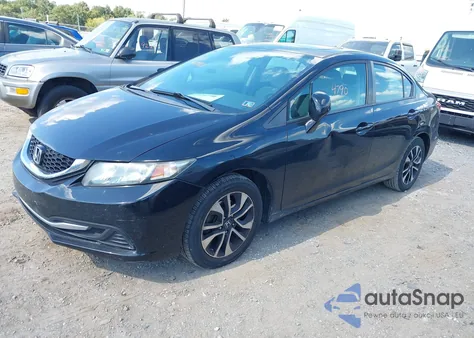 2013 Honda Civic Ex z USA, uszkodzony, nr VIN 19XFB2F86DE255181